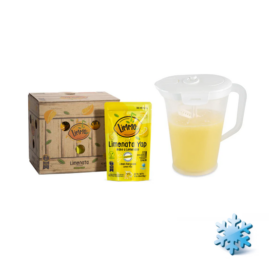 Limmo Lemonade 300 ml – Pack of 12 + Mixer Carafe