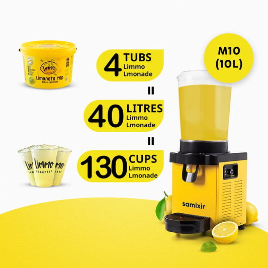 Lemonade Dispenser + Limmo Lemonade (12x300 ml) x3 Gift