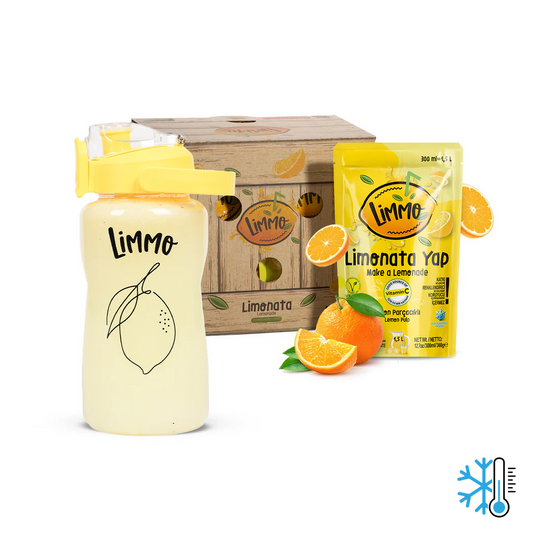 Limmo Orange Lemonade 300 ml – Pack of 12 + Shaker Gift
